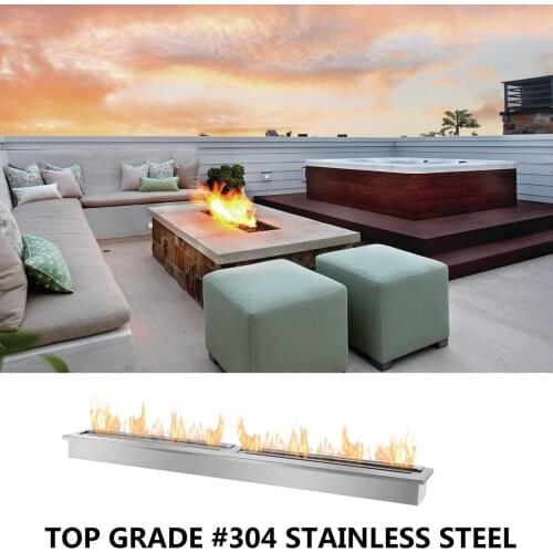 On sale 62 inch decorative ethanol fireplace indoor