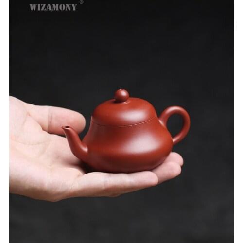 Yixing sketch 110ml Li Heping dahongpao kung fu teapot ore small pot trumpet tea set junde pot