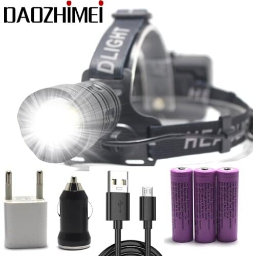 5000LM XHP70.2 Led Headlamp USB rechargeable 3*18650 Zoom Headlight head camping flashlight for Outdoor hunting fishing Light
