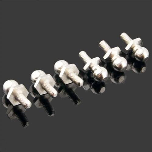 6 Pieces HSP 02038 6PCS Ball Head Screw Fit HSP RC Car 1/10 4WD Model Car Buggy Truck