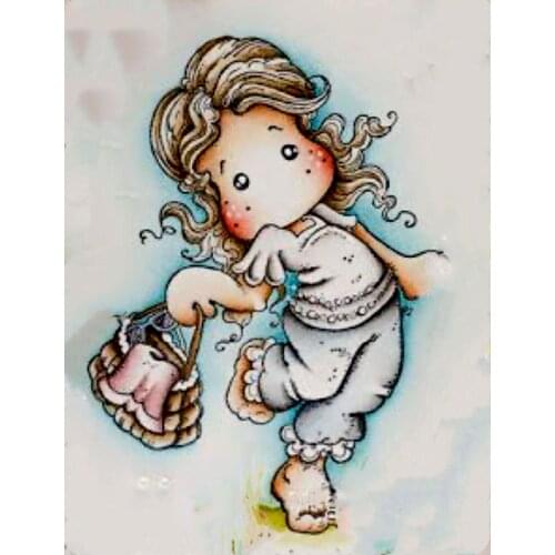 6x9 Yulan Shop Girl Transparent Silicone Rubber Stamp And Metal Die Sheet Cling Scrapbooking DIY Cute Pattern Photo Album Stamp