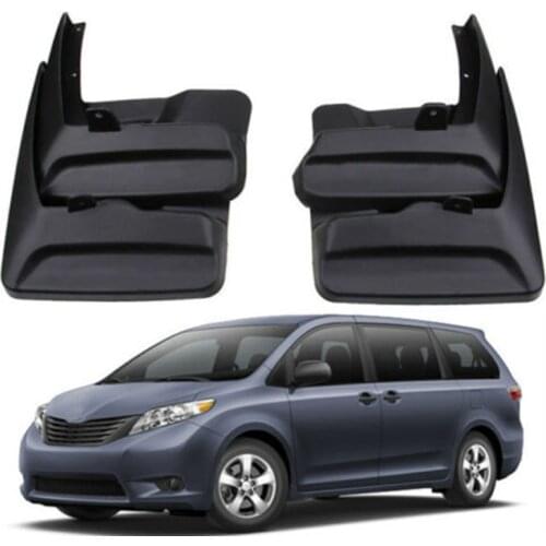 Car Decoration Front & Rear Splash Guards Mud Flaps fit for 2011-2018 TOYOTA SIENNA Fender 4PCS/Set