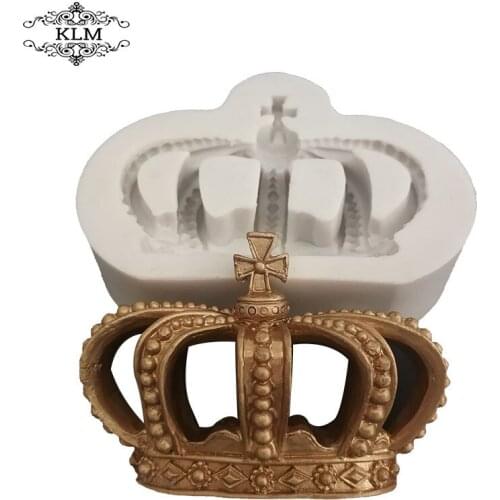 Big Size King Crown Sugarcraft Mold Silicone Cupcake Decoration Fondant Candy Mold KLM-00158