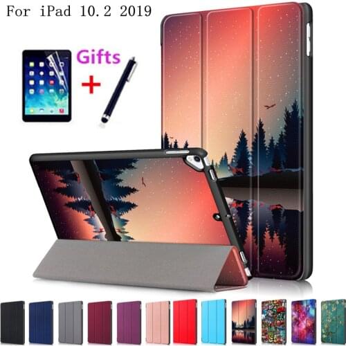 Case For iPad 10.2 2019 7th Generation A2200 A2198 A2232 Smart Cover Funda Magnetic Folding Stand Case for iPad 8 10.2 2020