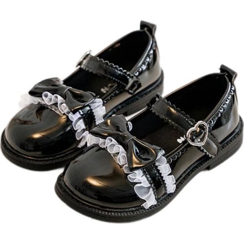 Children Princess Party Shoes Kids Dress Shoes Baby Girls Black Toddler Dress Flats Fashion Sandals Kids Moccasins Kids Shoes