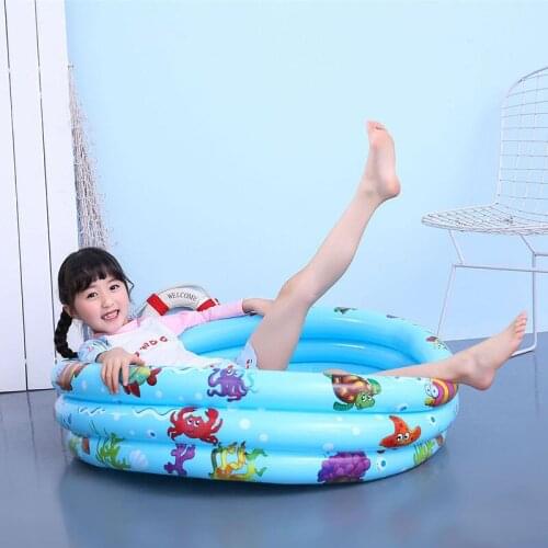 Baby inflatable pool cartoon print swimming pool for kids PVC round water pool for play bath pool kids baby swimming pools