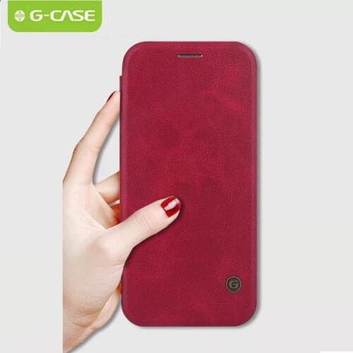G-CASE for Samsung Galaxy S10 Plus 5G S10E J4 J5 J6 J7 J8 Prime Plus DUO PU Leather Folio Flip Wallet Protective Cover Case