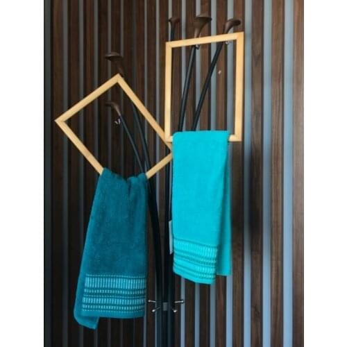 İpekçe Home Queen Cotton 2 li Towel Set Green-Turquoise