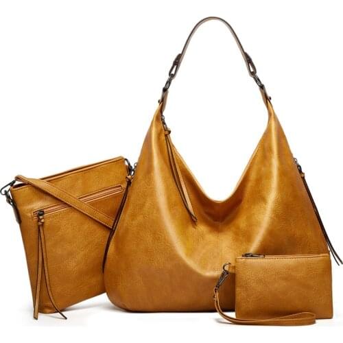 3Pcs/Set Composite Bag for Women Luxury Leather Purse and Handbag Brand Designer Shoulder Totes Bag Ladies Crossbody Phone Bag