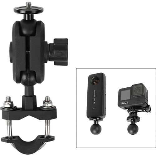 Cycling Bike Mount Handlebar Holder Invisible Selfie Stick,1/4 Screw Thread,for Insta360 ONE X, EVO, ONE Panoramic Action Camera