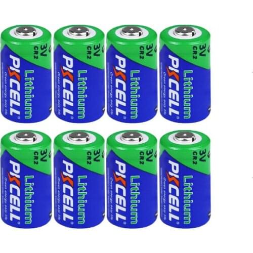8PC PKCELLCR2 CR15H270 CR15266 3V 850mAh Lithium Battery for Digital Camera Photographic Device LED Flashlight doorbells
