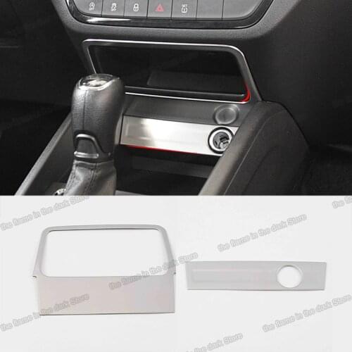 Lsrtw2017 Stainless Steel Car Center Console Storage Switch Handle Trims for Skoda Kamiq 2018 2019 2020 Accessories Auto Styling