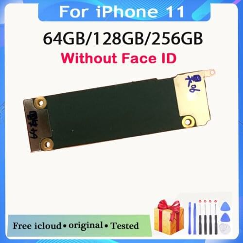 Unlocked iCloud For iPhone 11 Motherboard 64GB 128GB 256GB Original Full Function For iPhone 11 Logic board Without Face ID