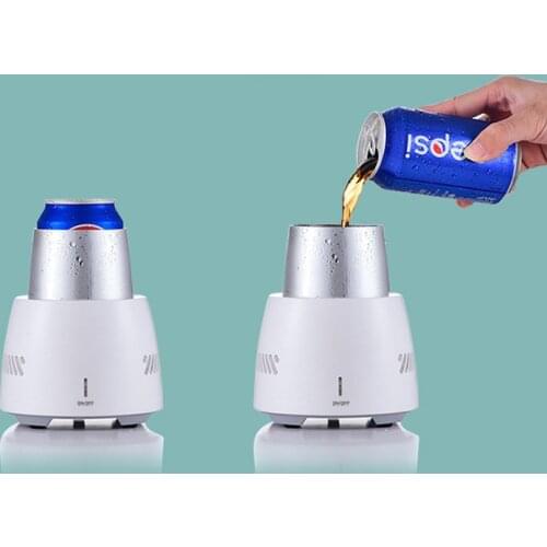 Mini Electric 350ml Fast Cooling Cup Summer Water/Beer/Beverage/Wine/Drink Cooler Cup For Car Home&Office