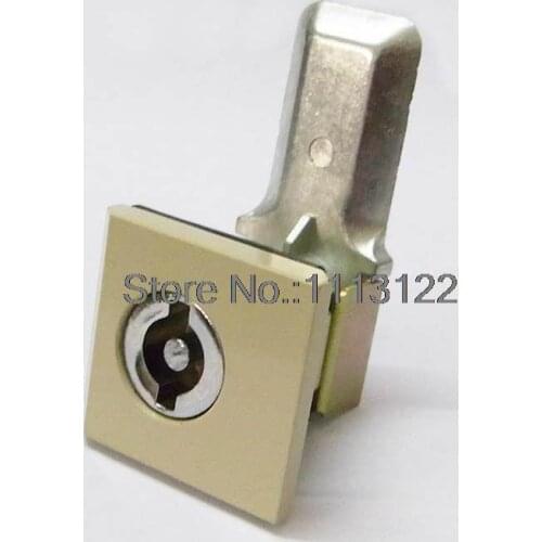 MS813 Square Head Cabinet Cam lock distribution box cabinet door lock S-shaped Cylinder Yellow Cream Color Cabinet Cam Lock 1 PC