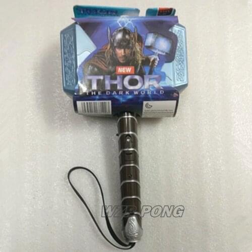 Hasbro Avengers Super Hero Thor Weapons Hammer Model kids Toy pvc voice lighting Hallowmas Party Figurine Toys