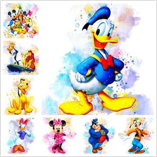 Disney Simba 5D Diamond Painting Kit Full Square Cross Stitch Mickey and Minnie Diamond Art Embroidered Cartoons Animal Mosaic