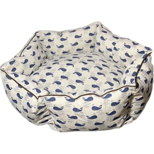 New Petal Pets Nest Dogs Nest Cats Nest Japanese Teddy Fadou Small Dogs Nest Mat Can Be Removed And Cleaned