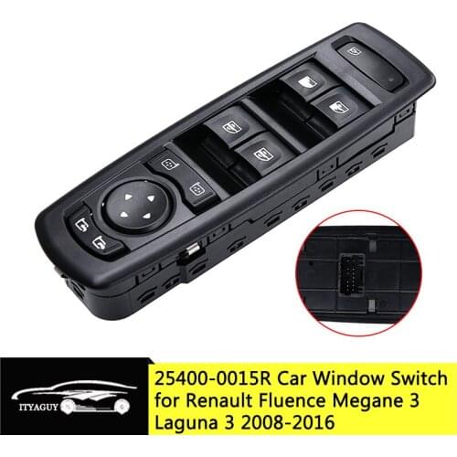 254000015R 25400-0015R Left Driver Electric Power Window Switch For Renault Fluence Megane 3 Laguna 3 2008-2016 Car Accessories
