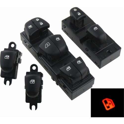 Red Light Window Lifter Switch DriverS Side Main/Single/Front Right Window Switch For Nissan Qashqai/Altima/Sylphy/Tiida