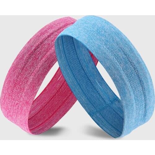 Sport Fitness Sweat Absorb Headband For Women Yoga Hair Bands Cotton Sweatband Anti-slip Elastic Running Exercise Sports Safety