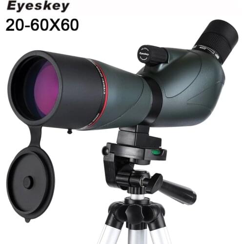 Professional 20-60x60 Zoom Monocular Telescope Birdwatch Spotting Scope Full Coated Waterproof High Power Binoculars With Tripod