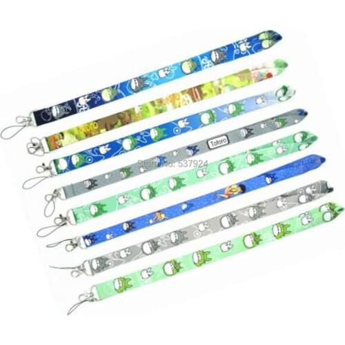 New 20Pcs My Neighbor Totoro Key ID Card Cell Phone Neck Strap Lanyard W