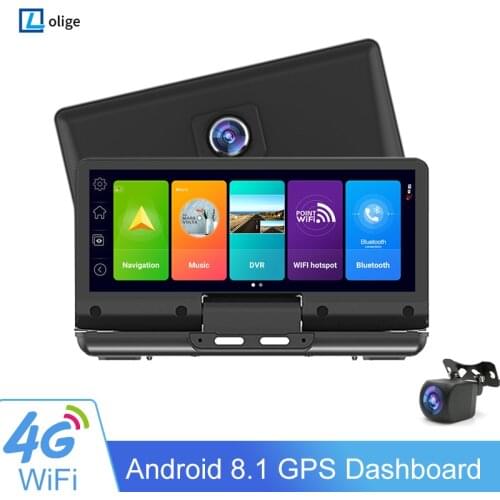 6.86"4G Android 8.1 WiFi GPS car Dash Cam camera ADAS DVR 1080P Registrar Rearview Mirror Night vision G-sensor Auto Dashboard