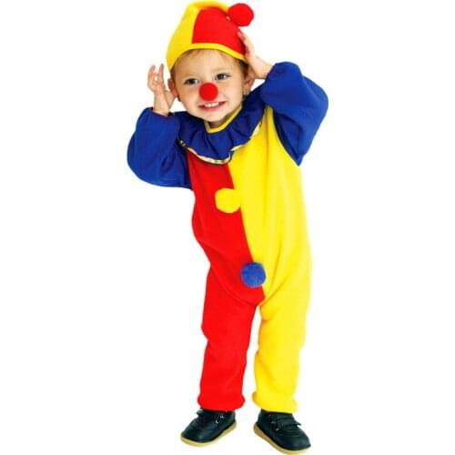 1 Set Halloween Kids Cute Clown Costumes Cosplay Boys