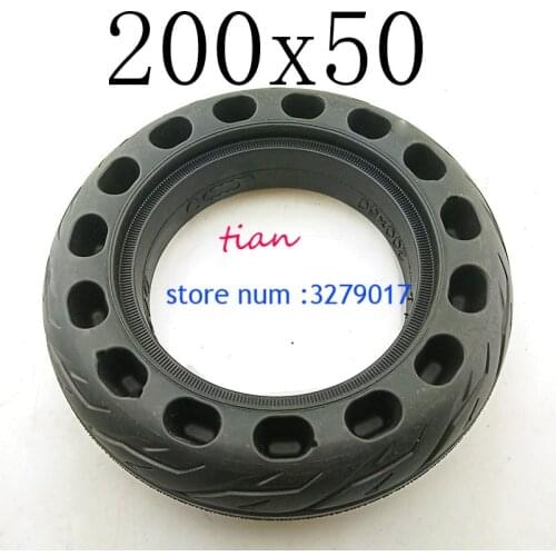 2019 Hot Sale Good Quality Size 200x50 Explosion-proof Electric Bike Scooter Tyres 8 Inch Motorcycle Hive Holes Solid Tires