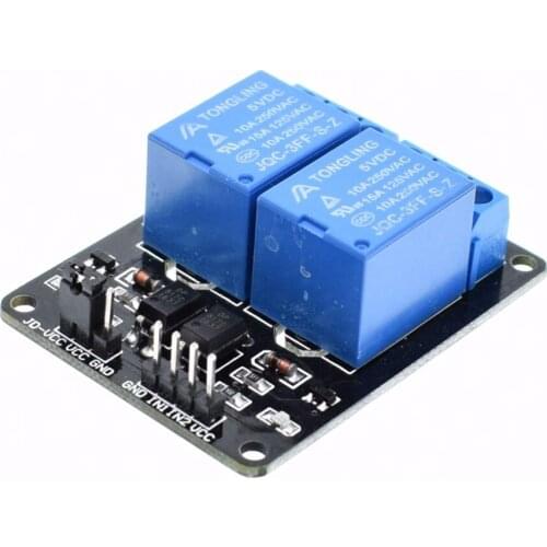 5PCS 2-Channel 2 Channel/Way Relay Module Relay Expansion Board 5V Low Level Triggered 2-Way Relay Module rpi