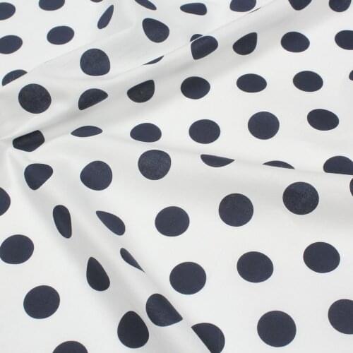 50x140cm Printed Dots Cotton Fabric DIY Sofa Curtain Tablecloth Home Decor Cotton Fabric