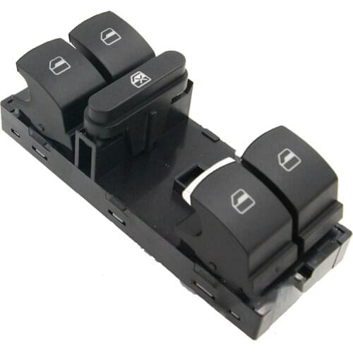 5ND959857 Driver Side Master Window Control Switch Chrome For VW Touran Tiguan Passat B6 B7 CC Golf Mk5 MK6 Jetta III