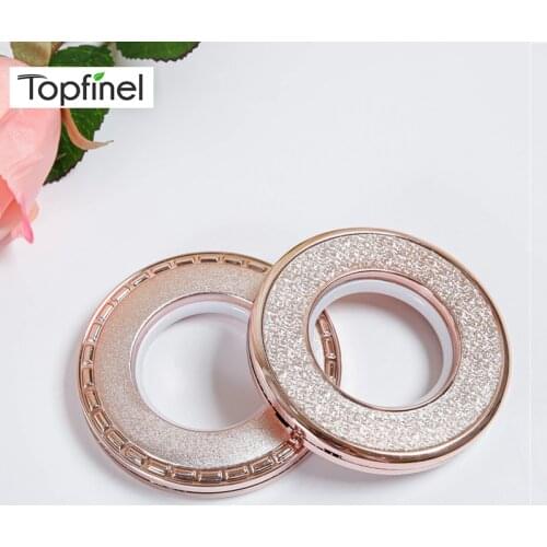 Topfinel Beads Edge Rings Eyelets For Curtains High Quality Plastic Decoration Curtain Accessories For Rings Top Grommet