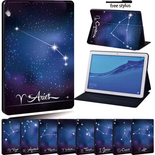 Stand Clamshell PU Leather Tablet Case for Huawei MediaPad T3 8.0/MediaPad T3 10 9.6"/MediaPad T5 10 10.1" Tablet Stand Cover