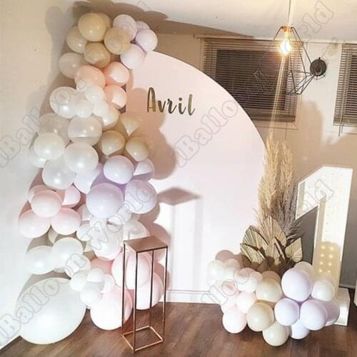 Wedding Birthday Party Decor Apricot Latex Balloon Garland Double Maca Pink Maca Purple Balloon Arch Kit Baby Shower Event Decor