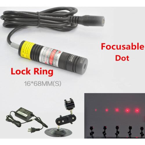 Focusable with Lock Ring 650nm 10mw 50mw 100mw 150mw 200mw Laser Dot Module for Clothes Cutting / Wood Cutting Mechanical