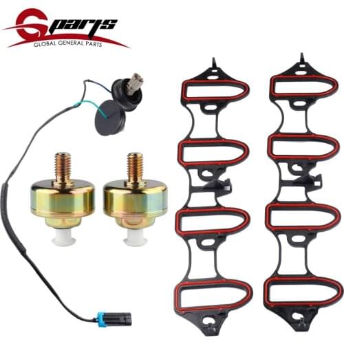 G-Parts Knock Sensor Wire Harness Kit With Intake Manifold Gasket Kit For Silverado Sierra 12601822 213-3521 89060413 12589867