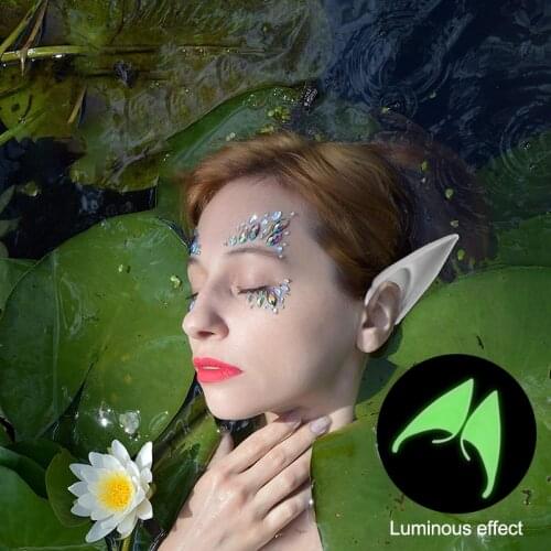 Halloween Latex Elf Ears High Simulation Soft Party Photo Props Angel Elven Fairy Cosplay Hook Costume Christmas Decoration Toy