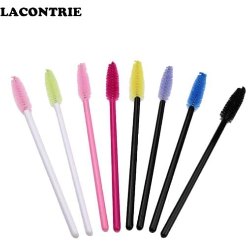 Brushes for Eyelashes 50 pcs Makeup Brush Mascara Wands Disposable Eyelash Mascara Applicator Wand Brush Lash Extension Supplies