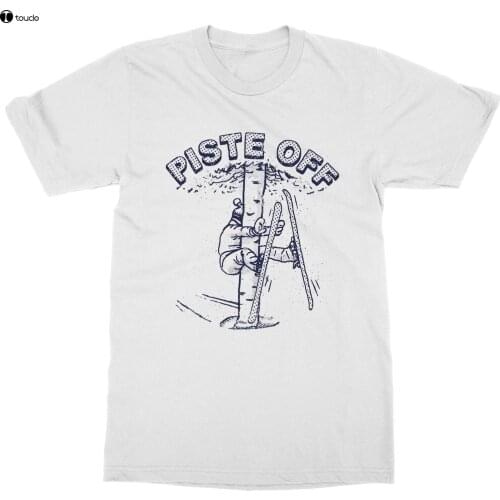 Male Best Selling T Shirt Piste Off T-Shirt Skier Club Powder Alpine Snow Cross Country Slope Lift White Out Summer Tee Shirt