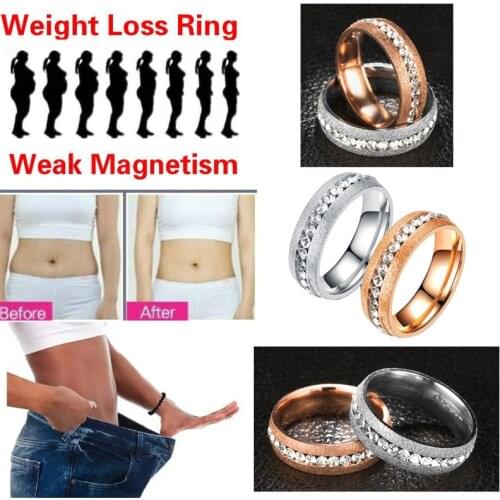 Slimming Magnetic Weight Loss Ring String Stimulating Acupoints Gallstone Ring Fitness Reduce Weight Ring Health Care Rings