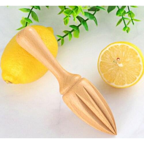 Mini Hand Press Kitchen Tool Wooden Lemon Squeezer Manual Juicer Fruit Orange Juice Extractor Reamers Ten Corner Design