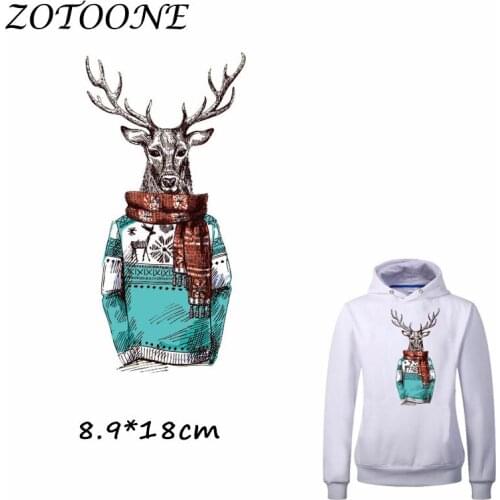 ZOTOONE Patches for Clothing Animal Patch Heat Transfer DIY Accessory Decoration Iron on Patch Beaded Applique Clothes T Shirt