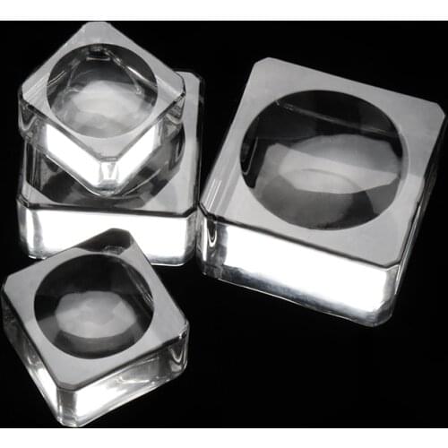 High Quality 4 Size Glass Glue Adhesive Pallet Holder Grafting Lash Eyelash Extension Eyelashes Makeup Tools