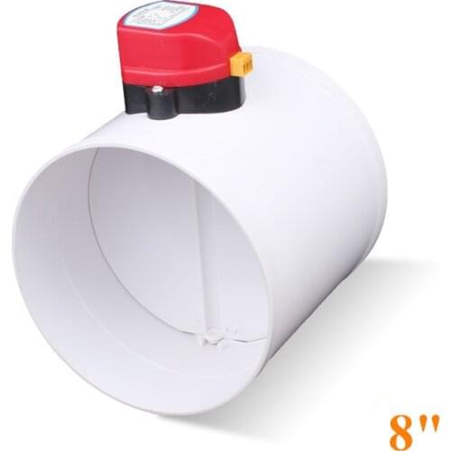 HVAC 200mm air damper valve electric motorized check valve for 8 inch ventilation solenoid valve with actuator 220V 24V 12V