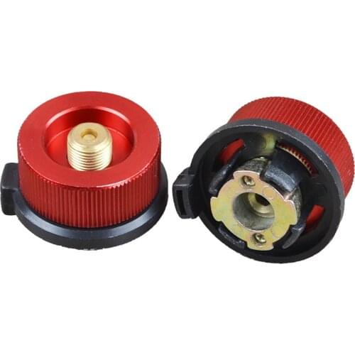 Outdoor round converter head gas tank adapter stove self-closing type propane refill portable burner