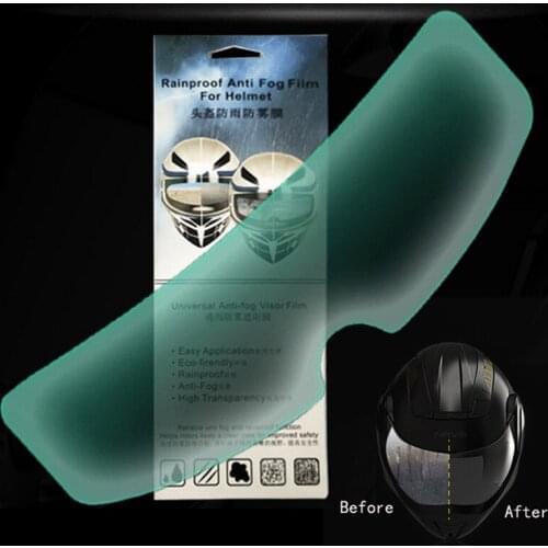 Universal Motorcycle Helmet Anti Fog Patch Visor Lens Helmet Len Protective Film