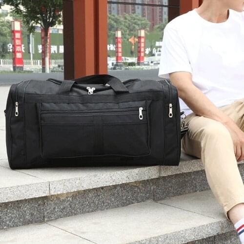 Women Travel Bag Black Multifunctional Bag Yoga Fitness Clothes Luggage Men Large Capacity Handbag Gift
