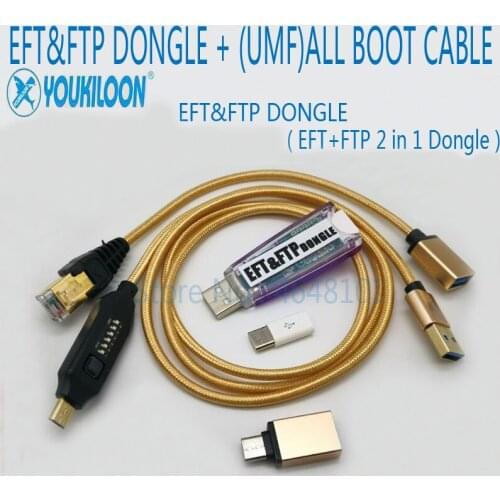 2021 NEW Original EFT PRO2 DONGLE/EFT&FTP Dongle / EFT+FTP Key 2 IN 1 DONGLE + (UMF) ALL BOOT CABLE + FTP Unlimited download